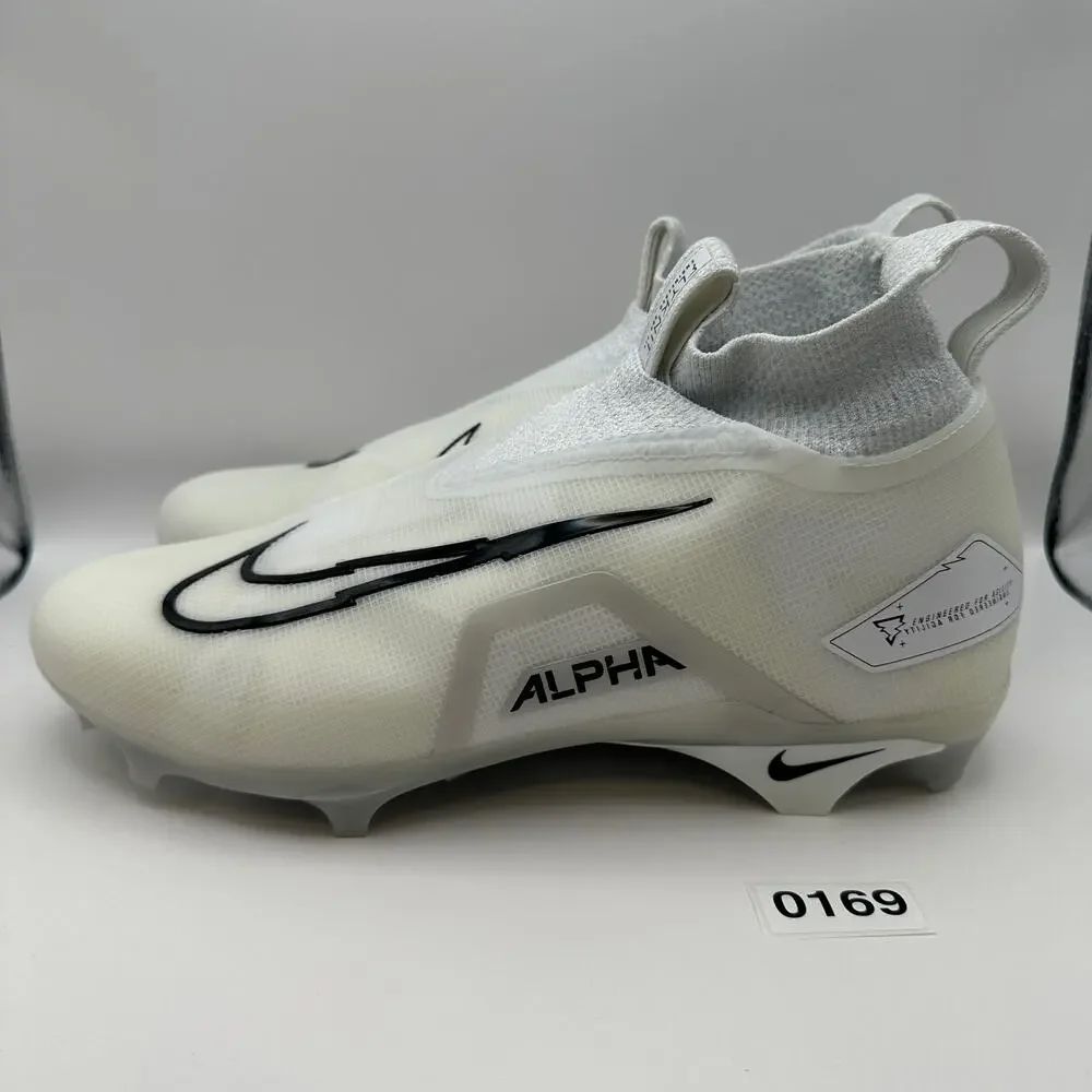 NIKE Men's 12.5 Alpha Menace ELITE 3 White Football Cleats DM1792-109
